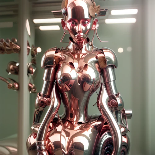 metal figure,cybernetics,cyborg,biomechanical,c-3po,robotic,soft robot,robot,3d render,metallic,chrome steel,humanoid,droid,render,shiny metal,shiny,chrome,3d model,3d figure,ironman