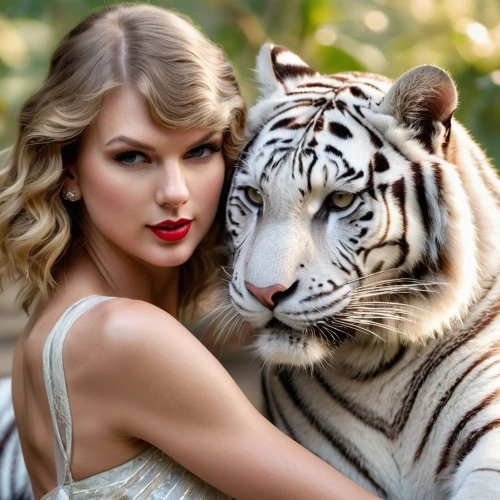 exotic animals,feline look,wild animals,wild animal,wild cat,she feeds the lion,white tiger,wild life,animal animals,beauty icons,animal feline,animal print,felines,animal photography,feline,photoshop manipulation,big cats,tigers,wild and free,tigerle,Photography,General,Natural