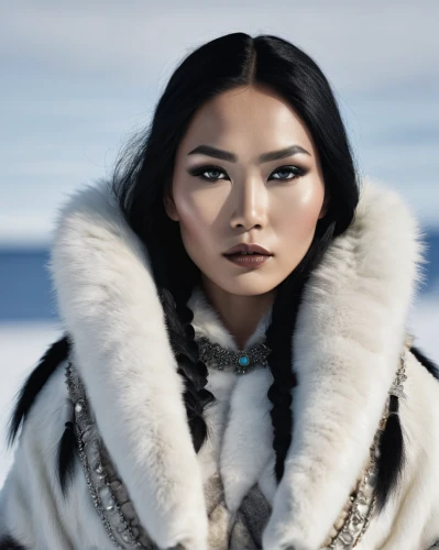 eskimo,nunatak,fur,inner mongolian beauty,native american,white fur hat,sarplaninac,fur clothing,american indian,fur coat,arctic,pocahontas,the american indian,first nation,khuushuur,indigenous,eurasian,tamaskan dog,nuuk,bjork,Photography,Fashion Photography,Fashion Photography 01