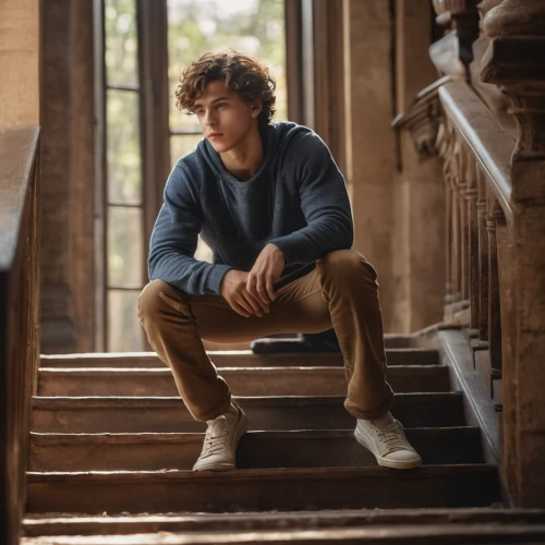 harry,curls,domů,benedict,lukas 2,photo session in torn clothes,icon steps,curly hair,curly,stair,male model,harry styles,senior photos,stairs,george russell,attic,khaki pants,gap kids,htt pléthore,piano,Photography,General,Natural