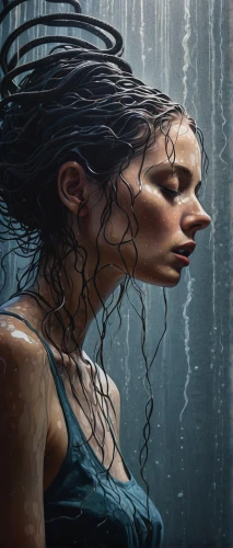 wet,wet girl,drenched,in the rain,water nymph,rain shower,girl washes the car,rainwater,submerged,immersed,water splashes,in water,rain water,sci fiction illustration,wet smartphone,rainstorm,under the water,spark of shower,damp,walking in the rain,Illustration,Abstract Fantasy,Abstract Fantasy 20