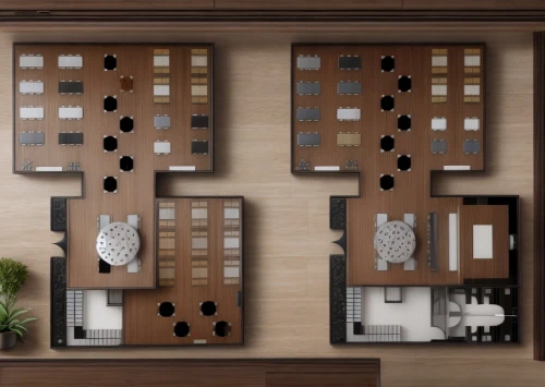 vertical chess,chessboards,room divider,chess board,wooden cubes,an apartment,chessboard,patterned wood decoration,wooden blocks,wooden mockup,apartments,chess cube,tiles shapes,floorplan home,shared apartment,apartment,wooden windows,condominium,chess game,apartment complex,Commercial Space,Working Space,Mid-Century Cool