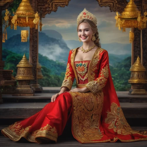 miss vietnam,thai,cambodia,oriental princess,princess sofia,asian costume,korat,russian folk style,traditional costume,chiang mai,thai pattern,chiang rai,imperial period regarding,miss circassian,thai honey queen orange,thai temple,thailad,laos,myanmar,royalty,Photography,General,Fantasy