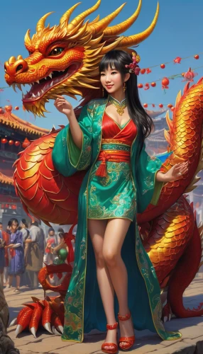 chinese dragon,dragon li,china cny,oriental princess,chinese horoscope,chinese art,mulan,golden dragon,happy chinese new year,chinese background,spring festival,yuan,barongsai,chinese new years festival,oriental painting,chinese new year,dragon boat,the forbidden city in beijing,forbidden palace,forbidden city,Illustration,American Style,American Style 07