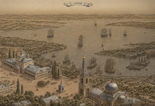 airships,constantinople,ancient city,metropolis,july 1888,airship,industrial landscape,delft,city cities,imperial shores,artificial island,the cairo,tianjin,artificial islands,destroyed city,cairo,shanghai disney,xix century,game illustration,atlantis,Architecture,Urban Planning,Aerial View,Urban Design