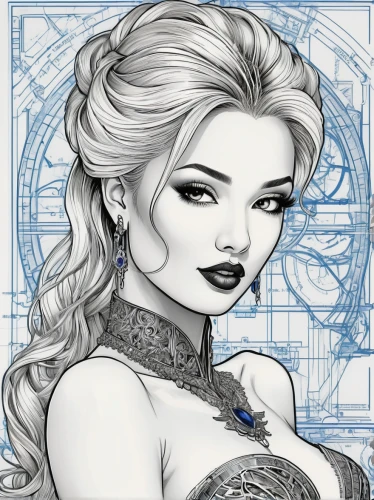 elsa,white rose snow queen,lineart,celtic queen,sorceress,doily,horoscope libra,fairy tale icons,filigree,steampunk,line-art,victorian lady,fairy tale character,cybele,blue enchantress,coloring outline,line art,the snow queen,zodiac sign libra,digiscrap,Unique,Design,Blueprint