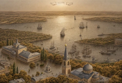 airships,constantinople,airship,ancient city,fantasy picture,imperial shores,fantasy city,fantasy landscape,atlantis,lev lagorio,istanbul,sailing ships,metropolis,fantasy world,fantasy art,zeppelins,shanghai disney,sci fiction illustration,aerial landscape,city cities,Architecture,Urban Planning,Aerial View,Urban Design