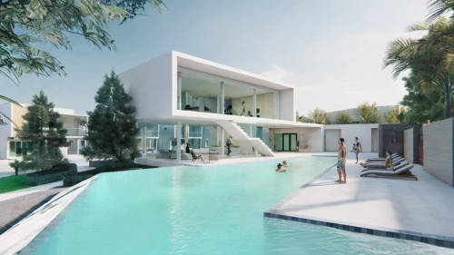 modern house,pool house,holiday villa,3d rendering,swimming pool,luxury property,render,dunes house,modern architecture,outdoor pool,infinity swimming pool,roof top pool,cubic house,dug-out pool,luxury home,aqua studio,residential house,private house,villas,beautiful home