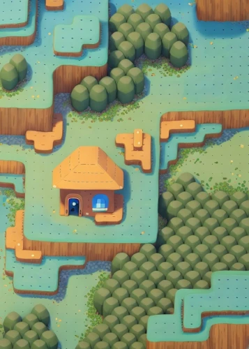 tileable,mushroom island,tileable patchwork,small house,lonely house,underground lake,little house,wooden mockup,development concept,villages,the tile plug-in,a small lake,chasm,farmstead,small poly,3d mockup,ancient house,pixaba,farm hut,floating islands,Common,Common,Cartoon