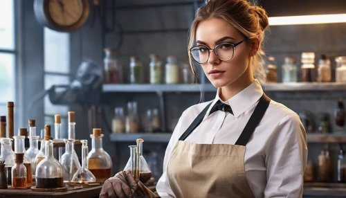 barmaid,bartender,establishing a business,barista,distilled beverage,chemist,female worker,expenses management,bussiness woman,cashier,women's cosmetics,women in technology,business women,waitress,clerk,barware,creating perfume,customer experience,correspondence courses,laboratory information