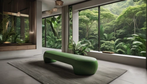 bamboo curtain,green living,tropical greens,bamboo plants,interior modern design,modern room,sitting room,greenforest,chaise lounge,modern decor,japanese-style room,modern living room,hawaii bamboo,green wallpaper,chaise longue,bamboo,contemporary decor,cabana,ryokan,living room,Photography,Fashion Photography,Fashion Photography 01
