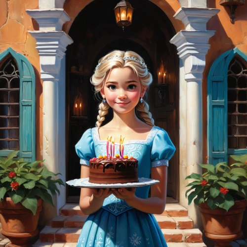 princess anna,birthday candle,rapunzel,elsa,wishes,princess sofia,birthday card,birthday cake,a cake,disney rose,second birthday,disney character,birthday wishes,birthday girl,cake,buttercream,birthdays,cinderella,birthday,disney,Conceptual Art,Oil color,Oil Color 04