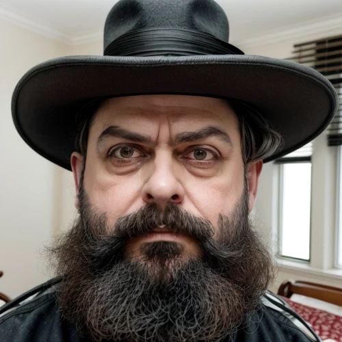 rabbi,stovepipe hat,pork-pie hat,men hat,amish,fedora,men's hat,leather hat,felt hat,brown hat,hat vintage,black hat,bowler hat,jewish,hat brim,stetson,trilby,itamar kazir,men's hats,orthodox