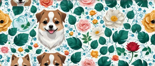 seamless pattern,seamless pattern repeat,floral digital background,floral background,corgis,wood daisy background,background pattern,tulip background,japanese floral background,flowers pattern,paisley digital background,paper flower background,flower background,roses pattern,flower fabric,flowers fabric,flower wall en,dog digital paper,clover pattern,digital background,Conceptual Art,Fantasy,Fantasy 23