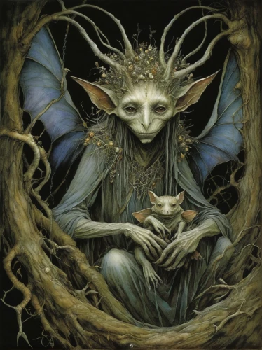 faerie,goatflower,dryad,the enchantress,faery,priestess,sorceress,fantasy portrait,anahata,capricorn mother and child,druids,horn of amaltheia,divination,fae,magus,the witch,uriel,fantasy art,faun,gothic portrait,Illustration,Realistic Fantasy,Realistic Fantasy 14