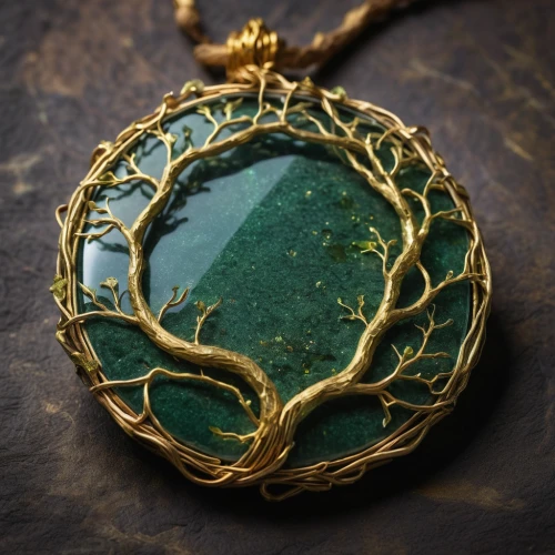gold foil tree of life,celtic tree,enamelled,tree of life,pendant,malachite,amulet,gift of jewelry,filigree,anahata,cuban emerald,gold filigree,tree heart,agate,peacock eye,grave jewelry,healing stone,green dragon,locket,fossilized resin