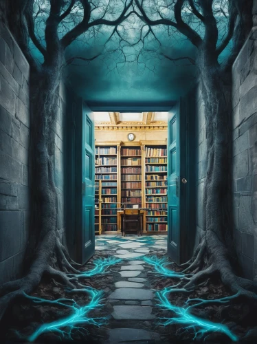 sci fiction illustration,fantasy picture,bookshelves,mystery book cover,bookstore,book store,bookshop,the books,books,fantasy art,witch's house,book wall,underground lake,debt spell,hall of the fallen,magic book,play escape game live and win,bookshelf,halloween background,cartoon video game background