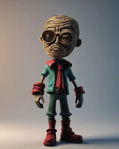 3d man,3d figure,3d model,3d render,professor,geppetto,stan lee,librarian,scandia gnome,elderly man,3d rendered,actionfigure,character animation,pensioner,mini e,old man,sculpt,game character,red green glasses,funko,Art,Artistic Painting,Artistic Painting 34