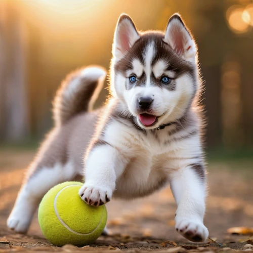 playing with ball,miniature siberian husky,malamute,siberian husky,tennis ball,huskies,alaskan klee kai,husky,dog sports,labrador husky,cute puppy,alaskan malamute,dog playing,pet vitamins & supplements,fetch,dog photography,sakhalin husky,finnish lapphund,lacrosse ball,swedish lapphund,Photography,General,Natural