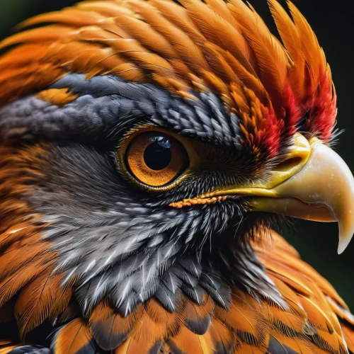 portrait of a rock kestrel,sun conure,bird painting,eagle illustration,harris hawk,golden eagle,digital painting,bearded vulture,african eagle,new zealand falcon,eagle drawing,harris's hawk,bird of prey,orange beak,golden pheasant,animal portrait,eagle,eagle vector,african fish eagle,steppe eagle,Photography,General,Natural