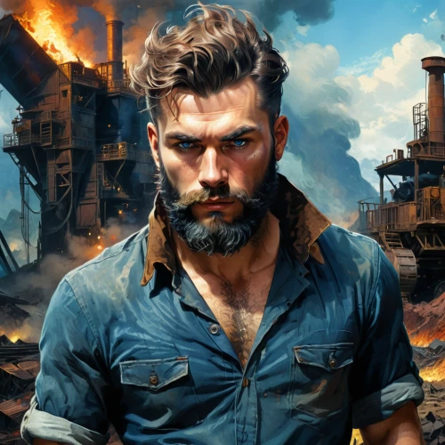 game art,mad max,game illustration,twitch icon,full hd wallpaper,wolverine,cuba background,blue-collar worker,fallout4,blue-collar,steam icon,rustico,brawny,lost in war,gale,pirate,action-adventure game,fire background,french digital background,strategy video game,Conceptual Art,Fantasy,Fantasy 05