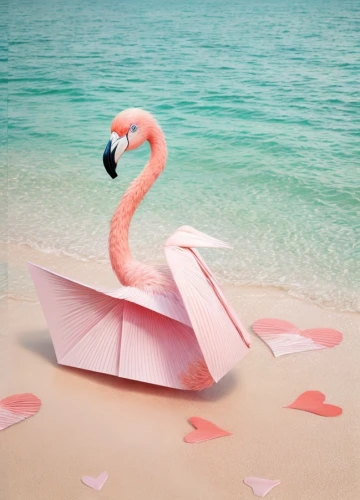 pink flamingo,flamingo couple,flamingo,two flamingo,flamingo with shadow,flamingo pattern,pink beach,greater flamingo,lawn flamingo,paper art,flamingos,love bird,sea bird,valentine scrapbooking,heart pink,swan boat,for lovebirds,whimsical animals,tropical bird,cuba flamingos,Common,Common,Film