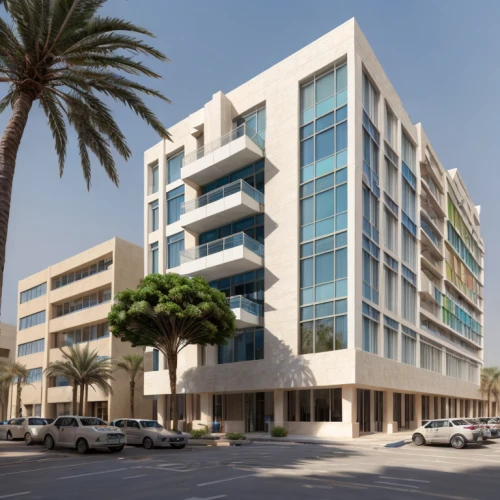 multistoreyed,new housing development,largest hotel in dubai,new building,office building,modern building,glass facade,commercial building,office buildings,mixed-use,las olas suites,al qurayyah,new city hall,sharjah,biotechnology research institute,jbr,khobar,facade panels,qasr al watan,3d rendering