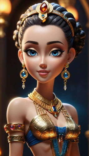 cleopatra,ancient egyptian girl,aladha,jaya,oriental princess,egyptian,ancient egyptian,ancient egypt,aladin,priestess,pharaonic,female warrior,arabian,athena,gift of jewelry,jasmine,lakshmi,maya,pharaoh,radha,Unique,3D,3D Character
