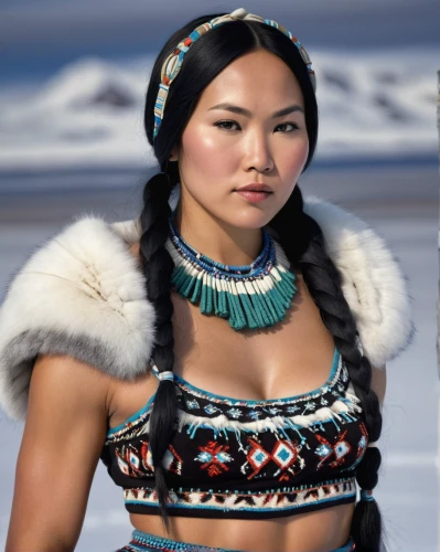 inner mongolian beauty,pocahontas,warrior woman,indigenous culture,khuushuur,native american,american indian,sarplaninac,mongolian,nunatak,eskimo,the american indian,asian woman,ancient costume,indigenous,eurasian,female warrior,kyrgyz,amerindien,native,Photography,Fashion Photography,Fashion Photography 21