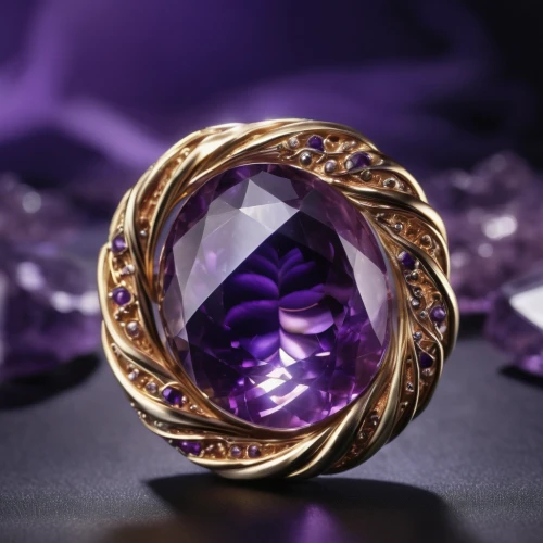 amethyst,purpurite,gold and purple,crown chakra,ring jewelry,ring with ornament,purple and gold,gemstone,precious stone,gemstone tip,gemstones,circular ring,semi precious stone,precious stones,crown chakra flower,purple,diamond jewelry,diadem,diamond ring,semi-precious