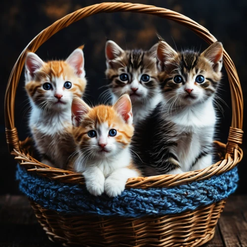 kittens,baby cats,cat family,american wirehair,cat supply,peaches in the basket,cute animals,cute cat,ginger kitten,cat lovers,gift basket,small to medium-sized cats,bread basket,vintage cats,basket of apples,basket of fruit,eggs in a basket,flowers in basket,ginger family,wicker basket,Photography,General,Fantasy