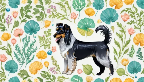 smooth collie,rough collie,dog digital paper,seamless pattern,afghan hound,borzoi,smooth fox terrier,dog illustration,fox terrier,wire hair fox terrier,floral background,seamless pattern repeat,scent hound,dogs digital paper,collie,english shepherd,background pattern,standard schnauzer,old english terrier,bearded collie,Conceptual Art,Fantasy,Fantasy 24
