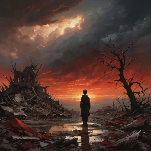 post-apocalyptic landscape,apocalyptic,scorched earth,desolation,the end of the world,desolate,end of the world,wasteland,old earth,post-apocalypse,apocalypse,burning earth,the grave in the earth,barren,scythe,world digital painting,the fallen,orchestral,lostplace,post apocalyptic,Photography,General,Natural