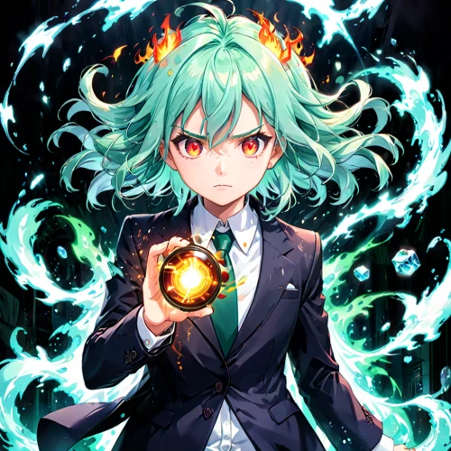 umiuchiwa,medusa gorgon,medusa,wiz,toori,eris,emerald,fire poi,magic grimoire,magician,celestial chrysanthemum,anahata,neptune,explosion,ganai,plasma ball,poi,gorgon,magna,alm,Anime,Anime,General