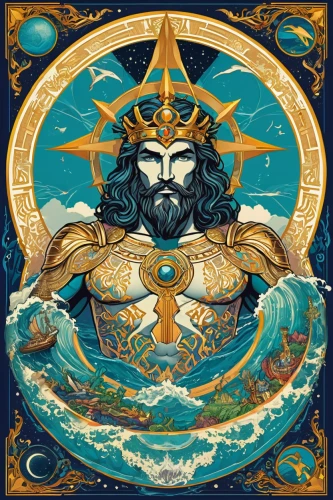 sea god,poseidon,god of the sea,poseidon god face,lord shiva,neptune,god shiva,shiva,mantra om,zodiac sign libra,vajrasattva,nataraja,vishuddha,aquarius,triton,sea fantasy,ramayana,oceania,aquaman,zodiac,Illustration,Vector,Vector 16
