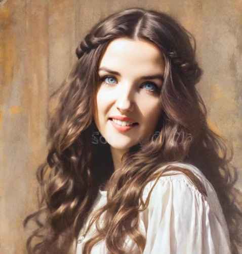oil painting,portrait of a girl,young woman,romantic portrait,vintage female portrait,girl portrait,oil painting on canvas,vintage woman,franz winterhalter,young girl,selanee henderon,a girl's smile,emile vernon,vintage girl,photo painting,young lady,mystical portrait of a girl,beautiful young woman,woman portrait,oil on canvas