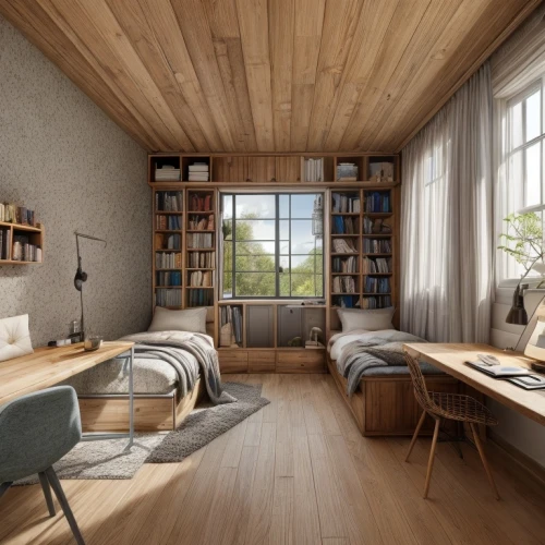 modern room,scandinavian style,loft,wooden windows,danish room,livingroom,an apartment,3d rendering,shared apartment,sky apartment,apartment,study room,wooden planks,attic,living room,danish furniture,wooden desk,dormitory,inverted cottage,modern office,Interior Design,Bedroom,Tradition,Lower Saxony