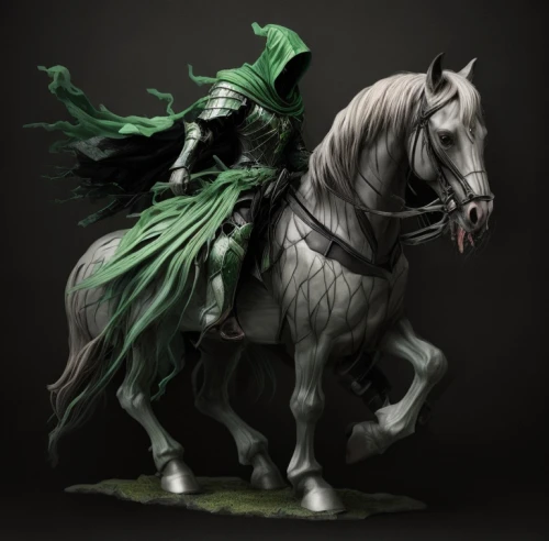 patrol,horseman,bronze horseman,cleanup,weehl horse,painted horse,arabian horse,green dragon,andalusians,dream horse,black horse,cavalry,alpha horse,horsemen,equine,green and white,horse,green,equestrian,a white horse,Game Scene Design,Game Scene Design,Horror Style