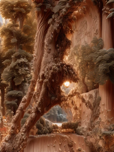 mandelbulb,virtual landscape,digital compositing,fractal environment,spruce forest,arid landscape,bryce canyon,trees with stitching,fantasy landscape,tree ferns,deciduous forest,terraforming,coniferous forest,mushroom landscape,photomanipulation,3d fantasy,pine forest,old-growth forest,forest landscape,deforested