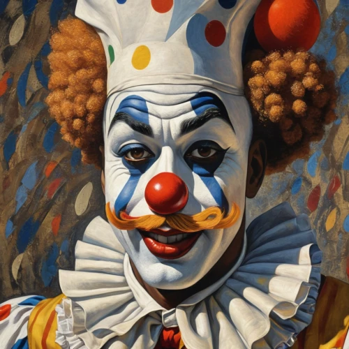 creepy clown,clown,horror clown,scary clown,rodeo clown,ronald,it,jester,clowns,circus animal,ringmaster,harlequin,cirque,circus,pierrot,mcdonald,painting easter egg,juggler,joker,big top,Illustration,Realistic Fantasy,Realistic Fantasy 21