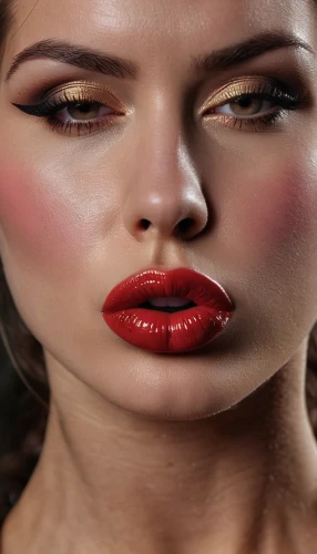 women's cosmetics,retouching,lip liner,vintage makeup,retouch,airbrushed,natural cosmetic,makeup artist,neon makeup,black-red gold,red lips,cosmetic,beauty face skin,lipstick,cosmetics,rouge,red skin,skin texture,woman face,make-up,Photography,General,Natural