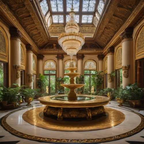 floor fountain,gleneagles hotel,decorative fountains,spa water fountain,emirates palace hotel,gaylord palms hotel,hotel lobby,luxury hotel,marble palace,luxury bathroom,neoclassical,luxury property,monte carlo,ballroom,grand hotel,venetian hotel,winter garden,classical architecture,lobby,stone fountain,Photography,General,Natural