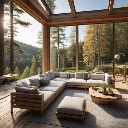 the cabin in the mountains,wooden windows,wooden beams,modern living room,chalet,scandinavian style,livingroom,porch swing,living room,beautiful home,wood window,wooden decking,log home,outdoor sofa,home landscape,wood deck,summer house,alpine style,interior modern design,interior design,Photography,General,Natural