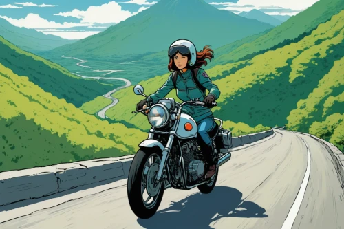 motorcycle tour,motorcycling,motorcycle tours,motorbike,motorcyclist,motorcycle,motorcycles,mountain highway,lupin,motorcycle racer,open road,moped,ride out,bullet ride,biker,motor-bike,mountain pass,no motorbike,suzuki,mountain road,Illustration,American Style,American Style 14