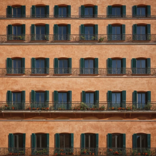 row of windows,balconies,buildings italy,facades,palazzo,windows,french windows,shutters,apartment block,lattice windows,palazzo poli,ponte vecchio,palazzo barberini,apartment building,terracotta tiles,apartments,ferrara,venetian hotel,apartment blocks,old windows,Photography,General,Natural