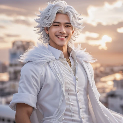 male elf,cosplay image,white rose snow queen,male character,cosplayer,skyflower,white eagle,ren,eternal snow,whitey,samoyed,monsoon banner,silver seagull,howl,art bard,cloud,guilinggao,white temple,merlin,father frost