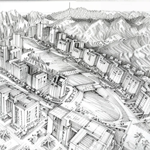urban development,kowloon city,medellin,nanjing,bukchon,sejong-ro,urban design,urbanization,shenyang,chongqing,daejeon,chinese architecture,city buildings,dalian,city map,skyscraper town,tianjin,town planning,yuanyang,street plan,Design Sketch,Design Sketch,Pencil Line Art