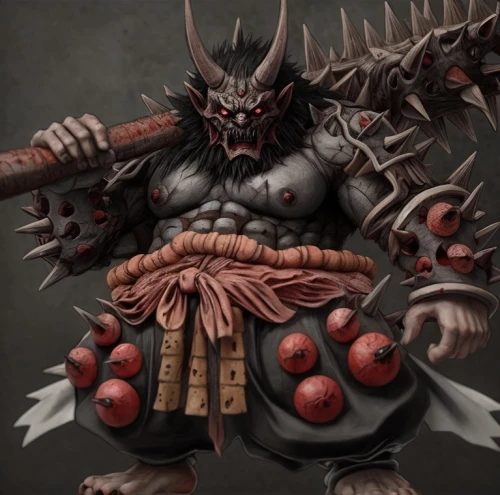 warlord,samurai fighter,samurai,krampus,goki,barbarian,katakuri,death god,splitting maul,minotaur,fantasy warrior,skordalia,butcher ax,raider,butomus,dane axe,nine-tailed,haegen,warrior east,konghou,Game Scene Design,Game Scene Design,Horror Style