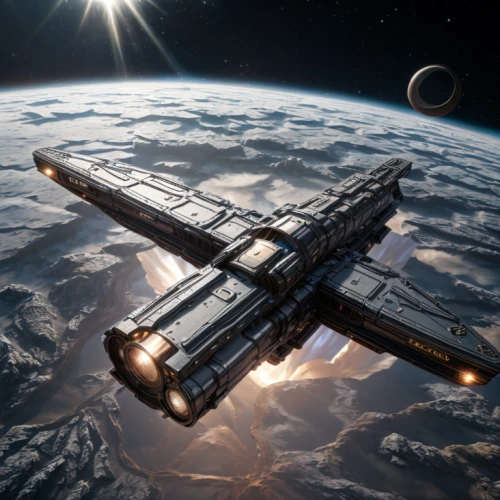 space station,dreadnought,fast space cruiser,x-wing,flagship,orbiting,battlecruiser,space ships,carrack,satellite express,delta-wing,constellation swordfish,supercarrier,federation,star ship,iss,spacecraft,international space station,spaceship space,space art