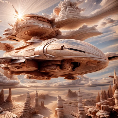 airships,airship,futuristic landscape,air ship,sky space concept,sci fiction illustration,flying saucer,starship,alien ship,space tourism,flying seed,flying seeds,space ship,space ships,science fiction,flying machine,valerian,spaceships,sci fi,photo manipulation